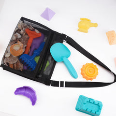 MUYIZI shark teeth sifter in action helps separate shells from stones.