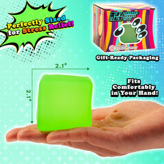 MUYMUT Sensory Stress Cube slow-rebound action promotes focused breathing and calm.