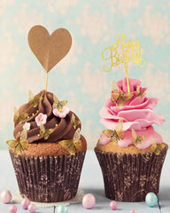 Mvwarj large gold butterfly decor makes a statement on cakes