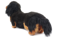 MY DOG Mini Dachshund Longhair lets you adjust posture for a friendly display.