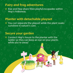 My Fairy Garden planting area filled with vermiculite soil for growing magic