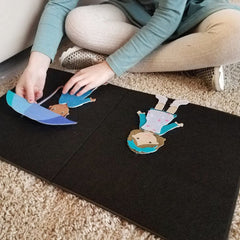 My Felt Story made with recycled materials for classroom responsibility