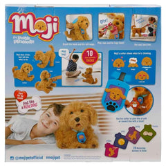 My Fuzzy Friends Moji emoji collar communicates needs during play.
