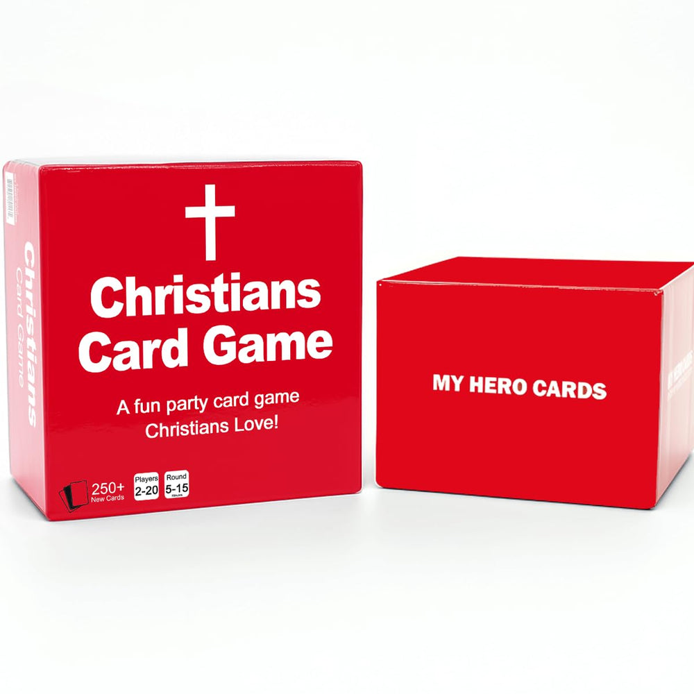 MY HERO CARDS laughter and clean humor at family game night.
