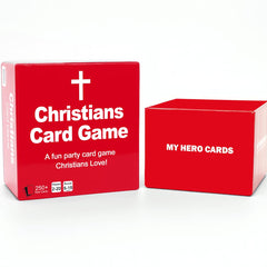 MY HERO CARDS laughter and clean humor at family game night.