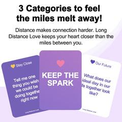 MY HERO CARDS Long Distance Love color coded categories—easy to pick a theme during calls