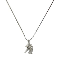 My Inspirations silver locket pendant on a chain for everyday elegance.