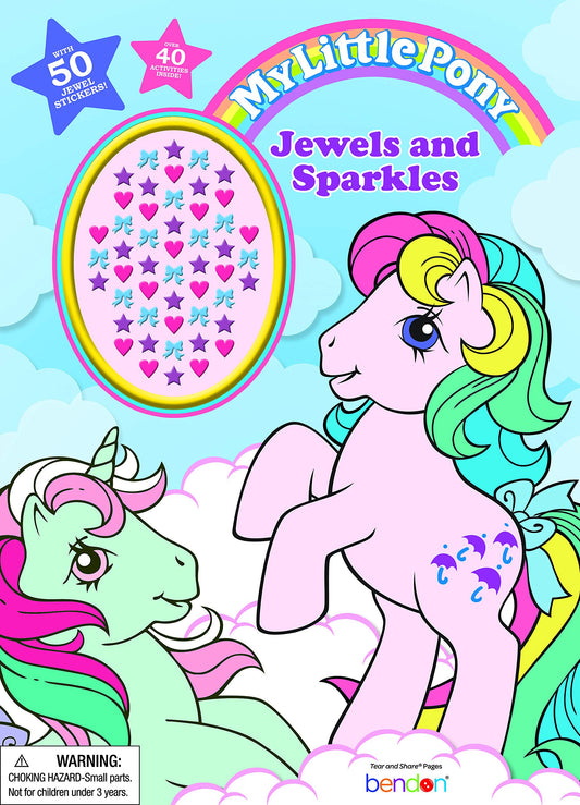 My Little Pony coloring book cover invites creative play with vibrant ponies.