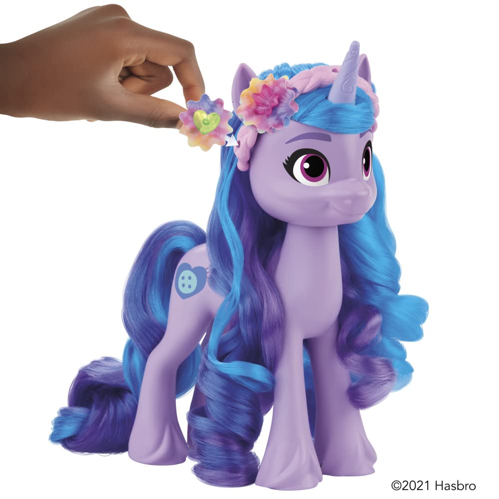 My Little Pony Izzy Moonbow headband with flowers and gems invites crafting