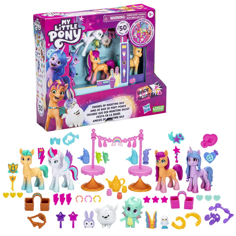 My Little Pony Friends of Maretime Bay Sunny Starscout figure with accessories for imaginative play.