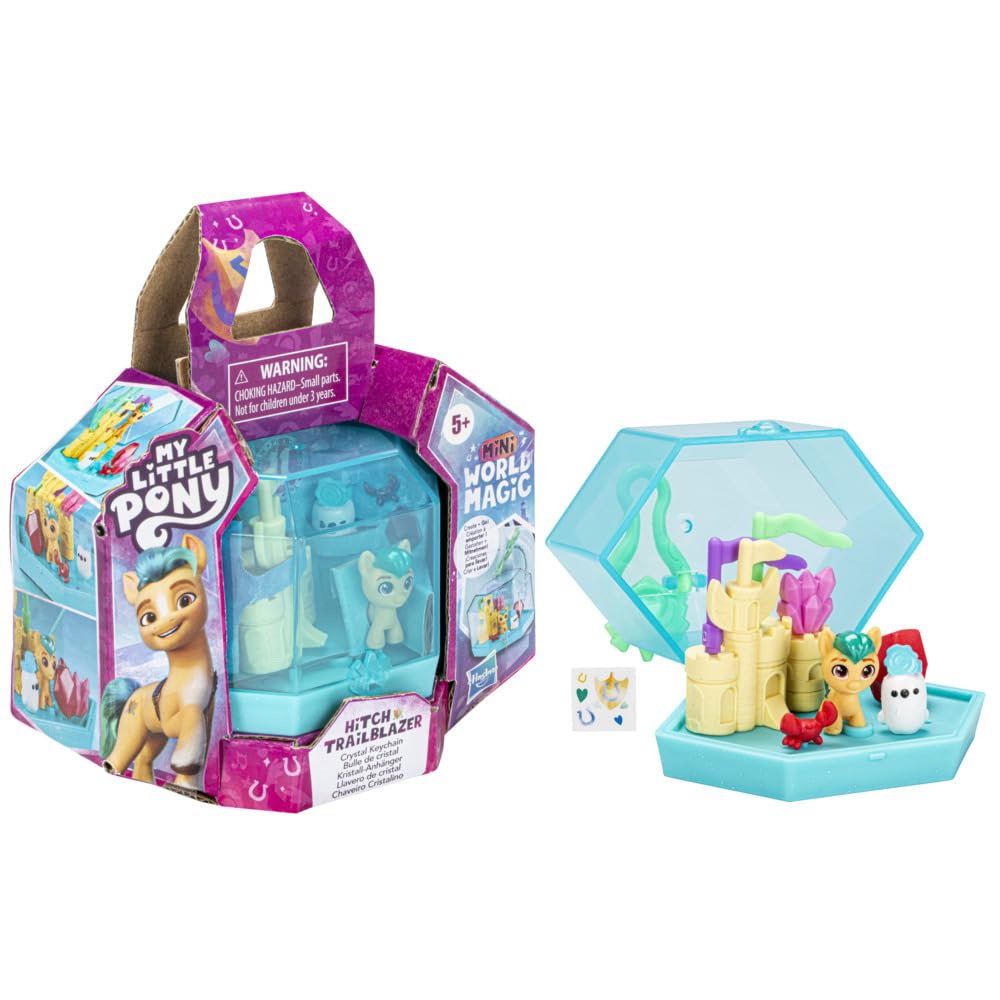 My Little Pony Mini World Magic crystal keychain for portable play and display