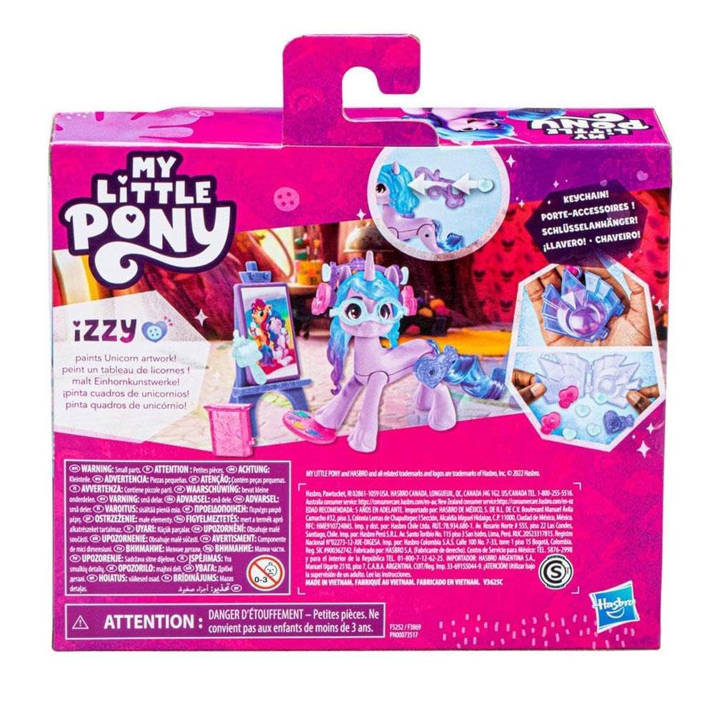 Bright purple body and blue hair spark imagination during playtime.