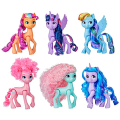 My Little Pony Rainbow Celebration Sunny Starscout poseable figure encourages imaginative play and display.