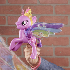 My Little Pony Twilight Sparkle fluttering wings close-up for action play.