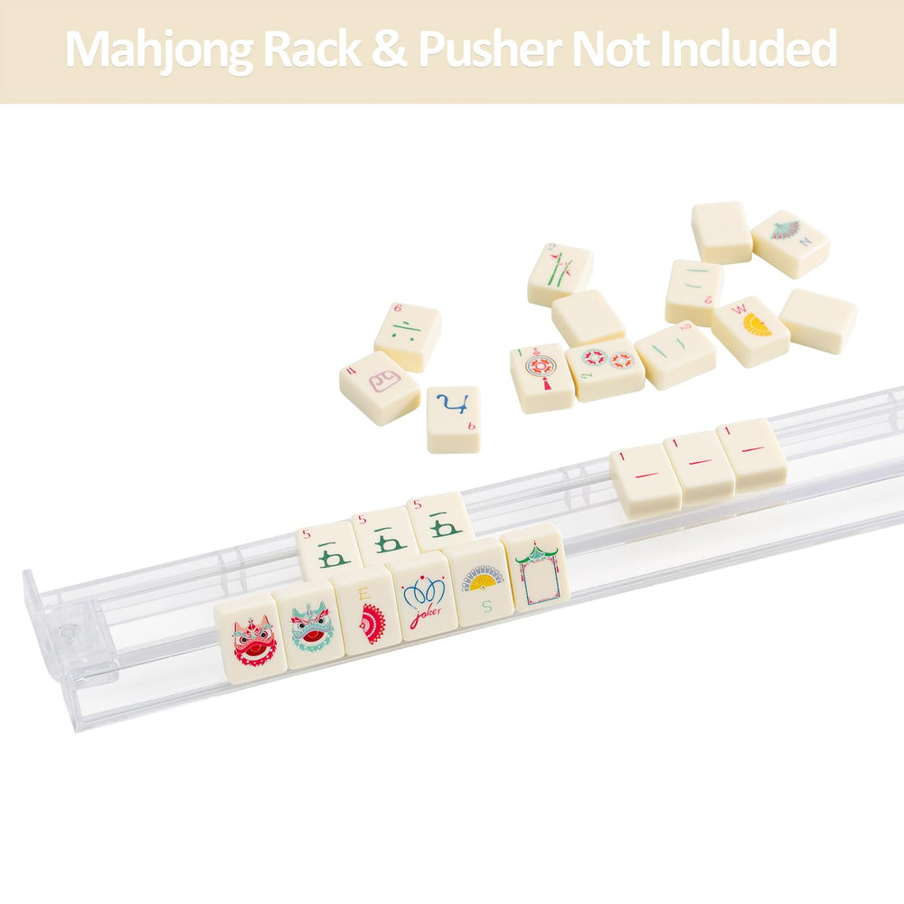 My Mahjong Trove dice, wind indicator, and chips for quick setup