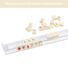 My Mahjong Trove dice, wind indicator, and chips for quick setup