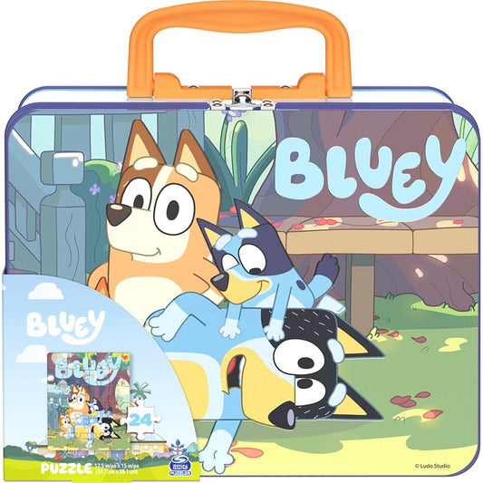 My Pet Elephant Bluey Lunch Tin Puzzle box with reusable tin for easy storage
