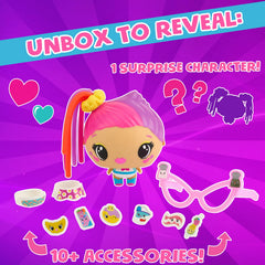 My Squishy Little Pop Stars character collection including Fast Food Fiona.