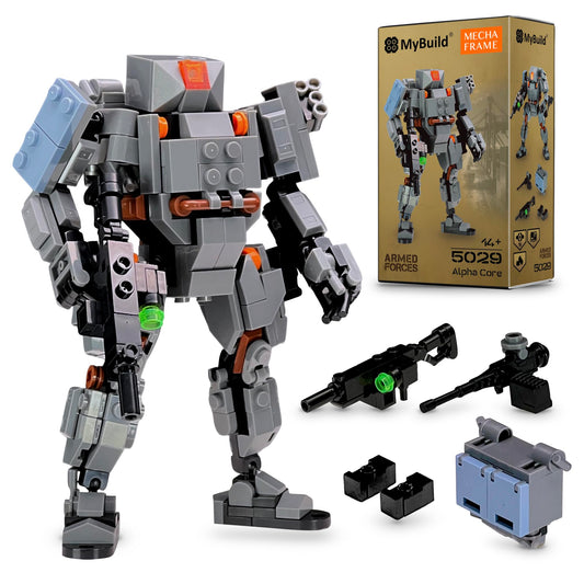 MyBuild Armed Forces Alpha Core 5029 front view shows modular loadouts for versatile missions