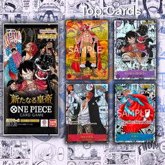 MYCYBERSTASH One Piece OP-10 booster pack display for enthusiasts.