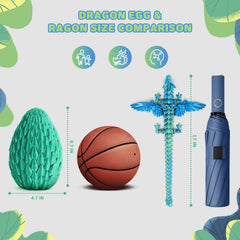 Mydethun Dragon Egg Family sensory fidget desk décor enhances focus and calm during work.