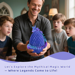 Mydethun dragon egg vibrant purple color on a modern desk