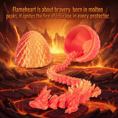 Mydethun Flameheart red dragon adds vibrant color for collection and inspiration.
