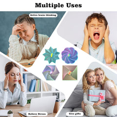 Mydhall fractal fidget flower spiral delivers soothing sensory stimulation anytime.