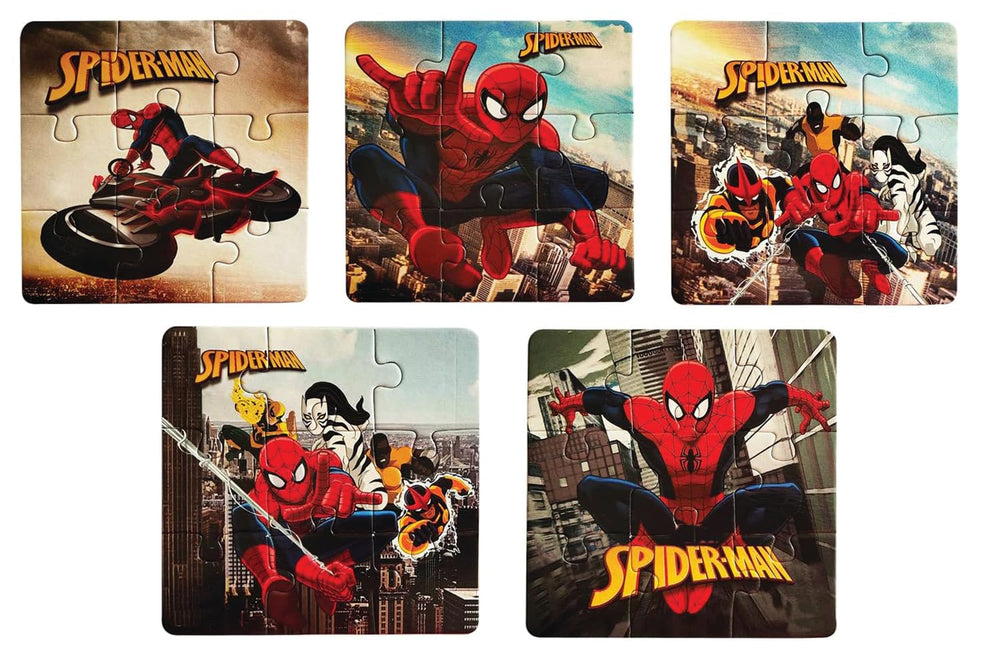 Myesha Toys Spider Zigsaw Puzzle pack of 5 cover image for kids' play