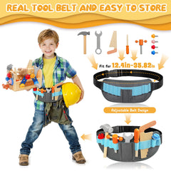 Myfolrena adjustable tool belt with seven pockets for easy access and updated fit.