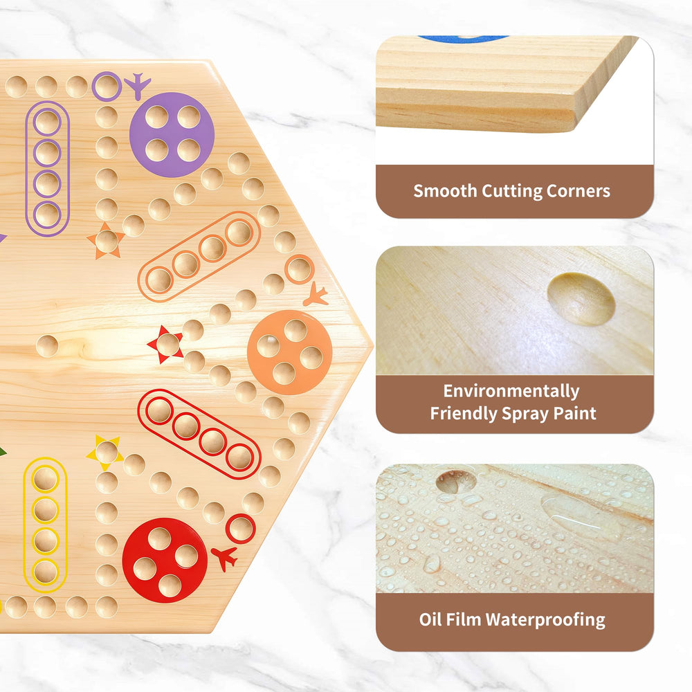 MygikAct Wahoo 30 color-matched marbles for clear team play.