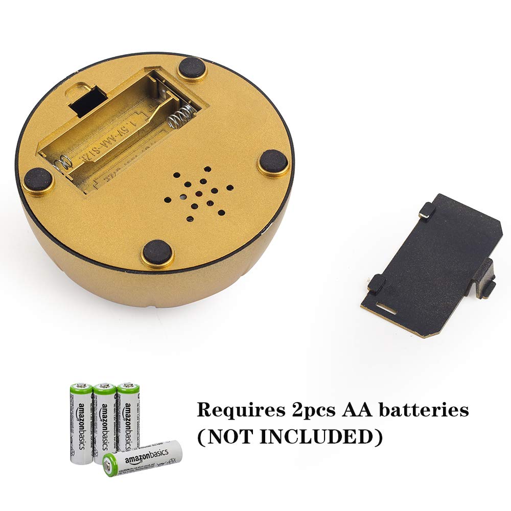 MyMealivos Money Buzzer Button gold-base view shows premium desk accessory.