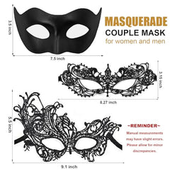 MYMENU masquerade mask with velvet-lining for soft skin contact