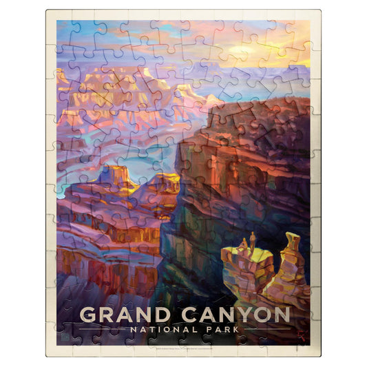 MyPuzzle Grand Canyon Sunset poster cover, vintage art to inspire your solving session.