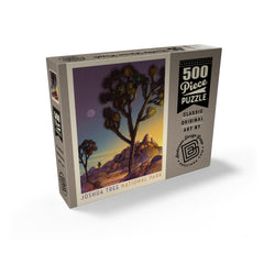 MyPuzzle Joshua Tree Evening pieces layout reveals vibrant colors for immersive solving.