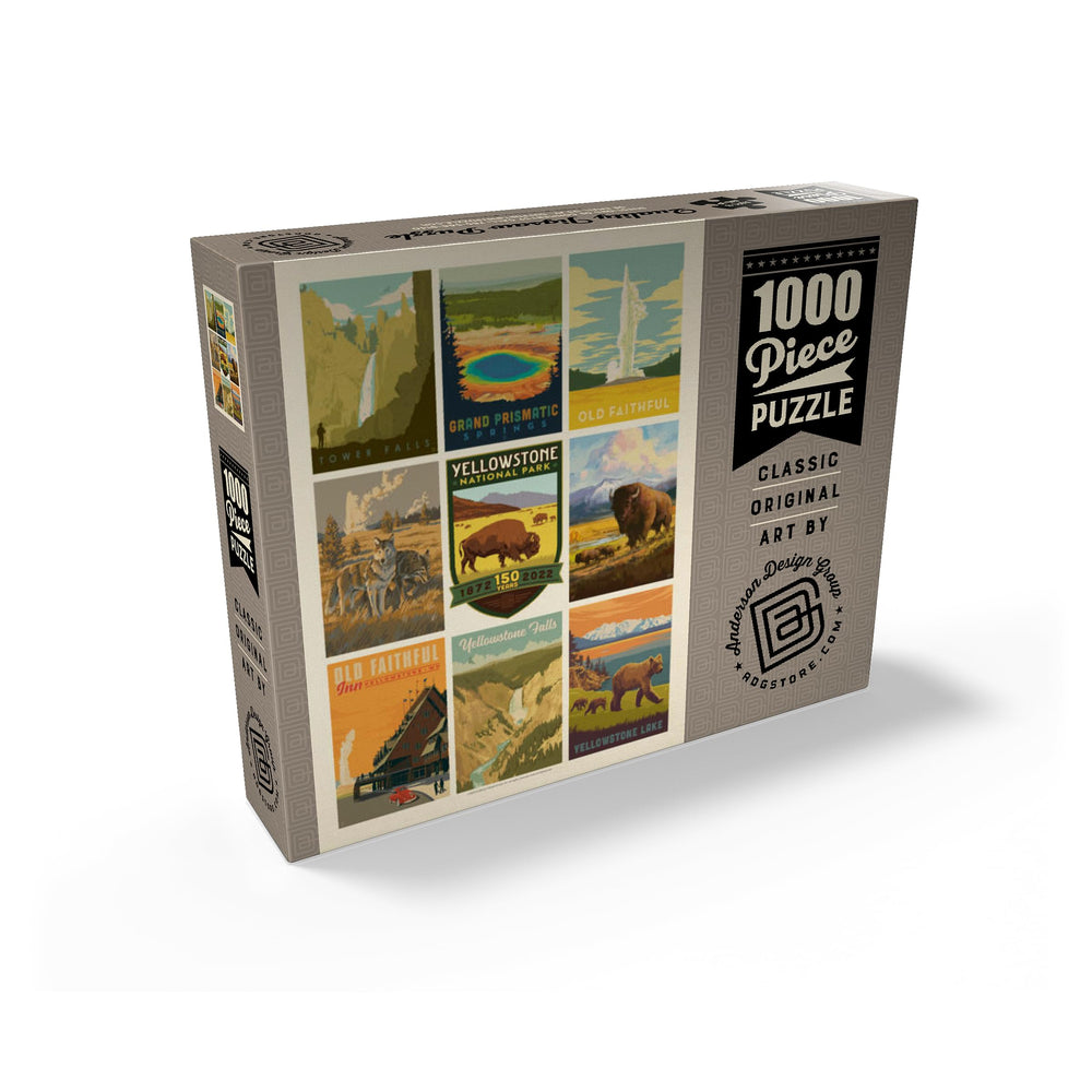 MyPuzzle Yellowstone puzzle pieces feature bright colors for focused, enjoyable assembly