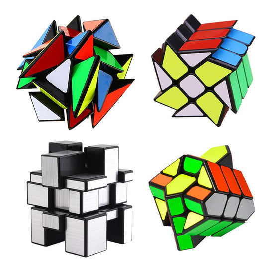 Mysterystone YJ cube set 3x3 fluctuation angle puzzle close-up for brain-teasing fun