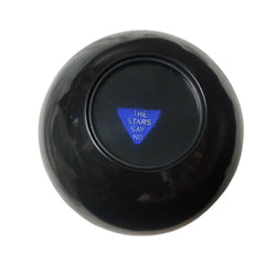 MystiCabin Mystic 8 Ball close-up reveals visible answers for quick reads.