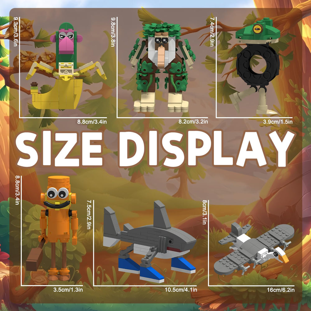 Myth Qholve frog building block figure adds colorful storytelling charm.