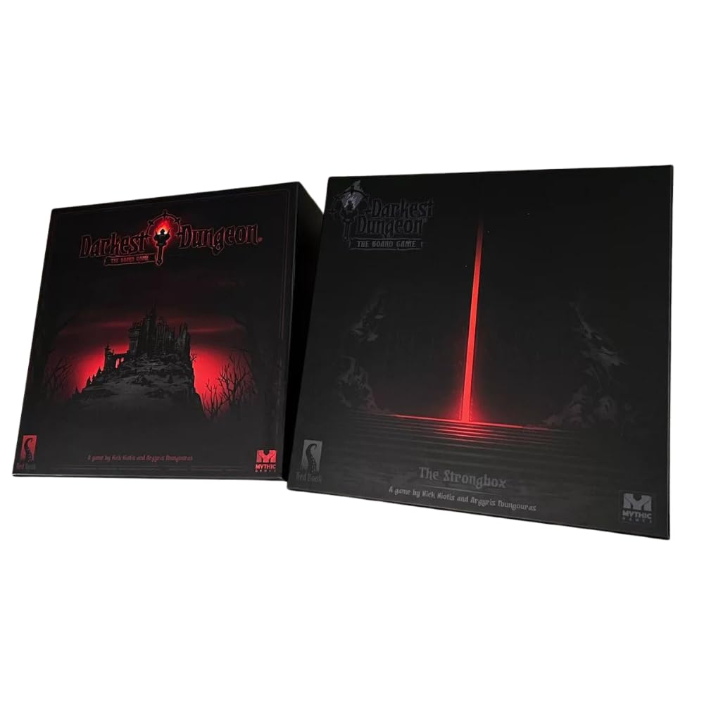 MYTHIG GAMES Darkest Dungeon strongbox miniatures showcase detailed figures for dramatic tabletop presence.