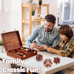 Mytothfy luxury packaging elevates gifting with a sophisticated wooden puzzle set.