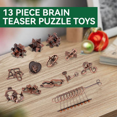 Mytothfy metal 3D puzzle challenges spatial reasoning with sleek design.