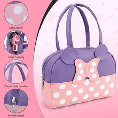 Mytothfy pretend purse zip close highlights kid-friendly zipper