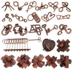 Mytothfy wooden interlocking brain teaser for focused problem solving