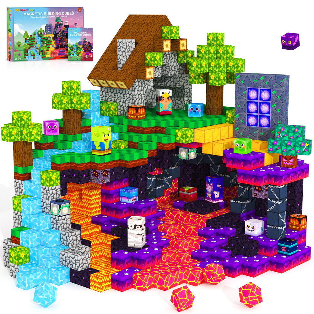 MyWodGame forest monsters magnetic blocks foster imaginative, open-ended building play