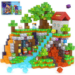 MyWodGame forest theme blocks for imaginative magnetic building and STEM play.