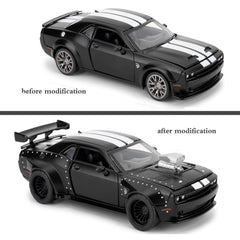 Mzexoma Hellcat 1:36 model showing removable hood for mechanical insight