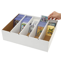 MZONGZI collector card storage close-up highlights dividers and sturdy build
