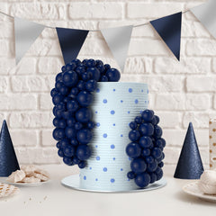 NACHLYNN navy food-safe cake balls topper designed for direct decoration