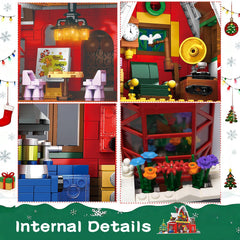 NAFONRU Mailbox and street lamp add realistic holiday ambience.